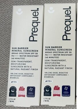 2 of Prequel Sun Barrier Mineral Sunscreen SPF 50 - NEW